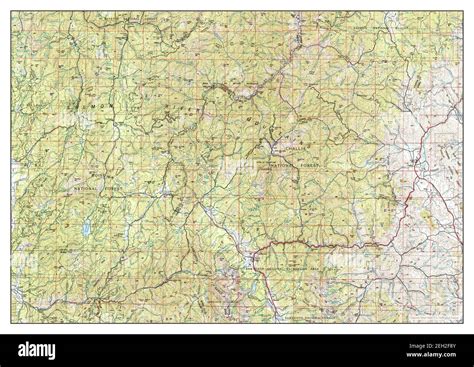 Challis Idaho Map 1989 1250000 United States Of America By