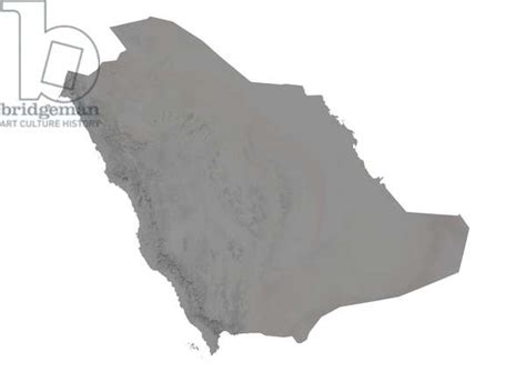 Saudi Arabia Relief Map