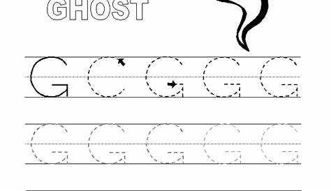 Letter G Tracing Worksheets Preschool | Name Tracing Generator Free
