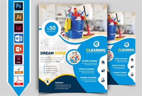 25 Free Cleaning Services Flyer Templates Download Graphic Cloud