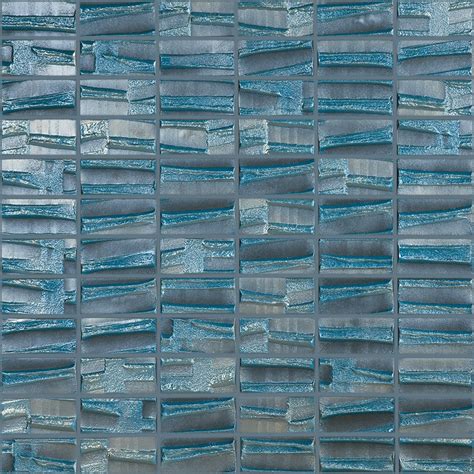 Elida Ceramica Textured Mist Glass Mosaic Square Indooroutdoor Wall