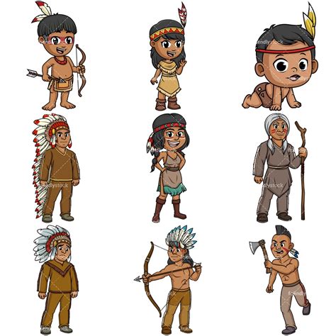 Indigenous People Cartoon