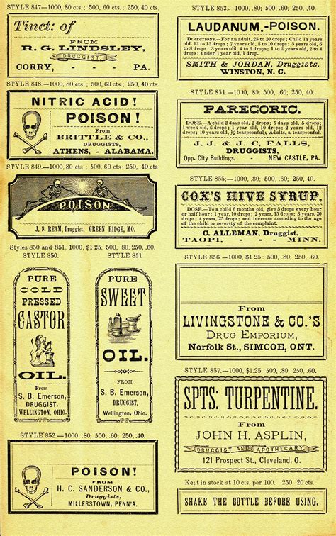 Apothecary Labels Free Printable Printable Templates