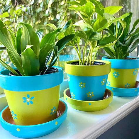 30 Gorgeous Painted Flower Pots To Make Your Home Vibrant