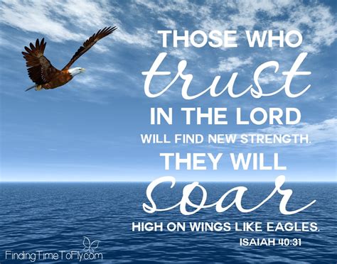 Printable Bible Verse Trust In The Lord Isaiah 4031 Finding Time To Fly