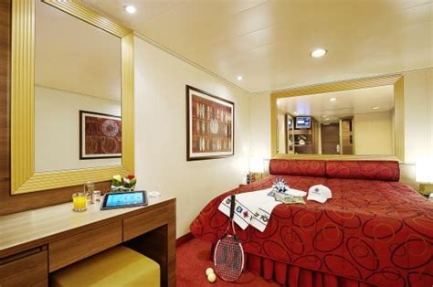 (itv) radio telephone samsung lcd screens. MSC Fantasia - inside cabin - All beds can be both single ...