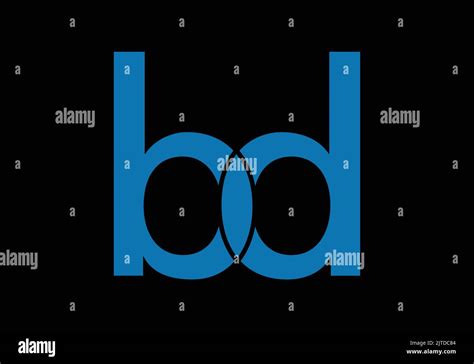 bd initial monogram letter b d logo design vector template letter bd logo design stock vector