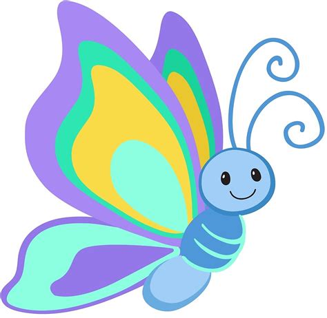 See more ideas about butterfly, butterfly art, butterfly clip art. "Cute Cartoon Butterfly" by Sandytov | Redbubble