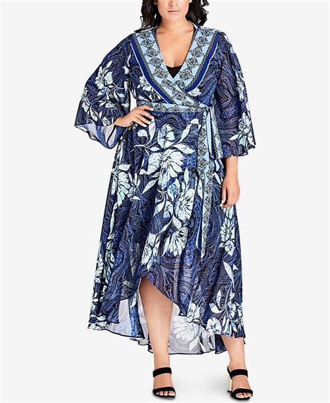 City Chic Trendy Plus Size Kimono Maxi Dress And Reviews Dresses Plus