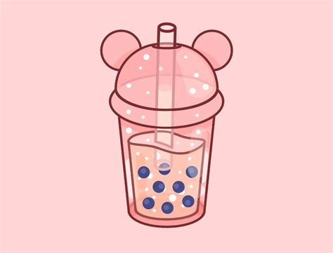 Bubbletea Cute Kawaii Drawings Tea Wallpaper Cute Tumblr Wallpaper