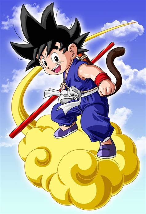 Goku And Flying Nimbus By Link Leob On Deviantart In 2022 Chibi Goku