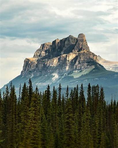 Castle Mountain Banff Park National Nation Forest