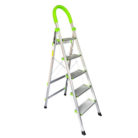 Buy Stepit 5 Step Ladder Portable Folding Five Step Ladders With Wide