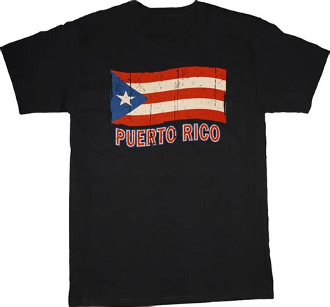 Puerto Rico T Shirt Puerto Rican Flag Mens Black Soccer Pride Newest Fashion Tee Shirtt Shirts