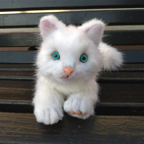 Realistic Stuffed Catkittenrealistic Stuffed Animalrealistic Plush