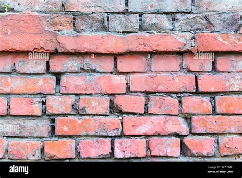 Red Brick Wall Texture Grunge Background With Vignetted Corners May