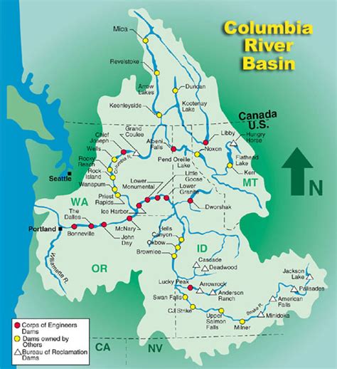 Columbia River Basin Dams Northwestern Division Northwestern