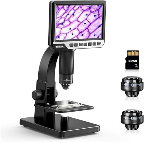 Tomlov Lcd Digital Microscope 2000x Biological Microscope With Digital