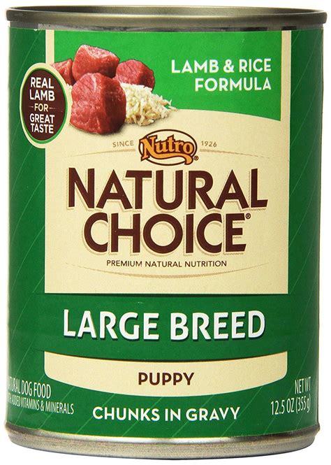 Nutrisource lamb & rice grain inclusive wet dog food is formulated to deliver compact nutrition to support gut and overall pet health. Natural Choice Dog Large Breed Lamb and Rice Dinner Puppy ...