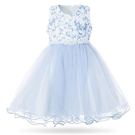 Cielarko Girls Dress Flower Pearls Kids Party Wedding Dresses For 2 11
