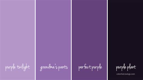 Pretty Purple Color Palettes Purple Purple Palette