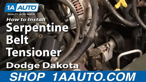 How To Replace Serpentine Belt Tensioner 98 03 Dodge Durango Youtube