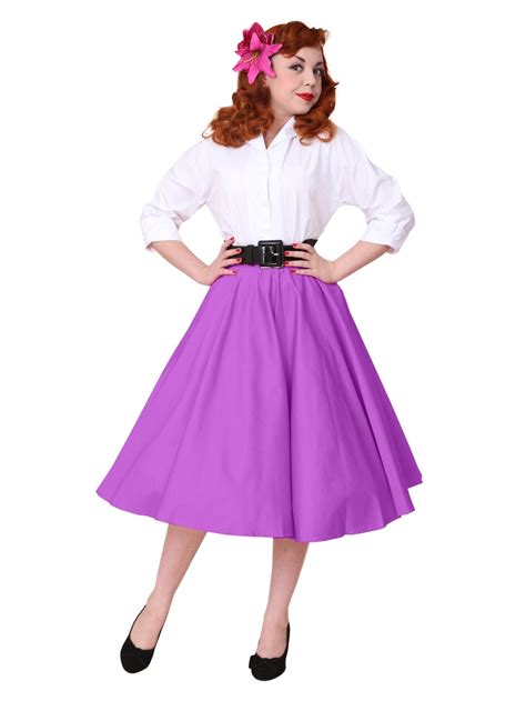 1950s Circle Skirt Heather Sateen From Vivien Of Holloway