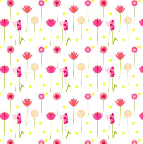 Free Digital Floral Scrapbooking Paper Pink And Yellow