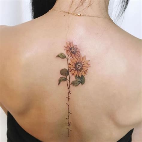 Sunflowers Tattoos Design Ideas For Women In Sunflower