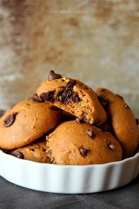 Soft Pumpkin Chocolate Chip Cookies Life Made Simple