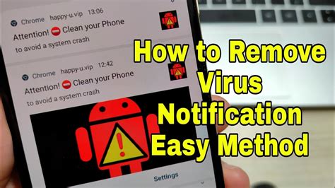How To Remove Virus Notification For All Android Phones Easy Solution Youtube