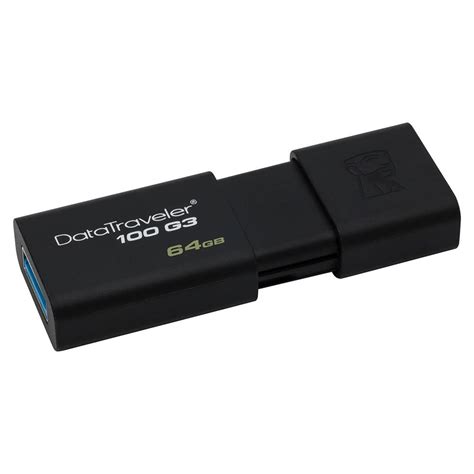 Kingston Datatraveler 100 G3 Usb 30 64gb Pendrive Black Techinn