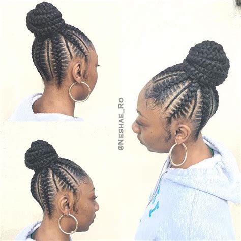 Pin By Tish On Ghana Cornrows Braids Feed In Braids H