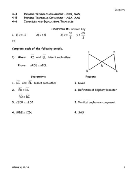 Worksheet will open in a new window. Proving Triangles Congruent Worksheet Answers — db-excel.com