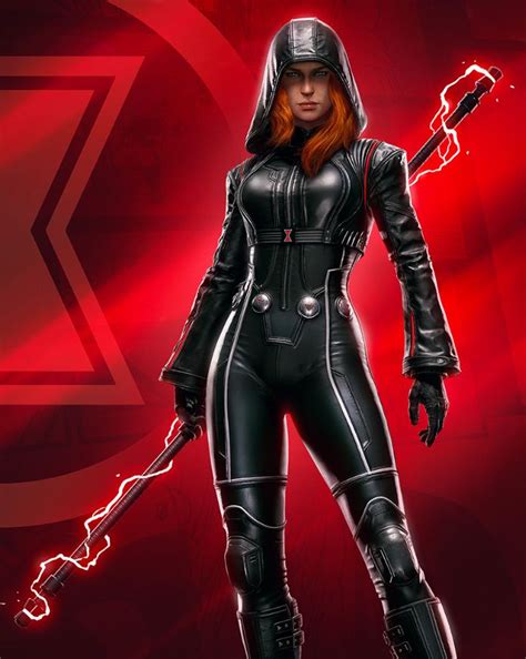 Black Widow Remade Outfit Marvels Avengers Black Widow Superhero