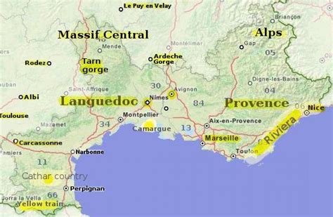 Mapa Del Sur De Francia Las Ciudades Muéstrame Un Mapa Del Sur De