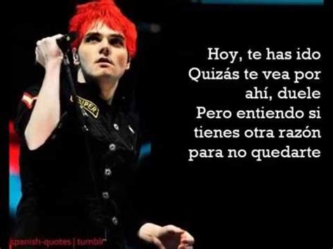 She waits at windows her dreams don't show in color and she sleeps for now she just waits around wishing she could leave, single mothers in parking lots and wear another girl's evening out this place let you down easy. Gerard Way - Drugstore Perfume (Subtitulada al español ...