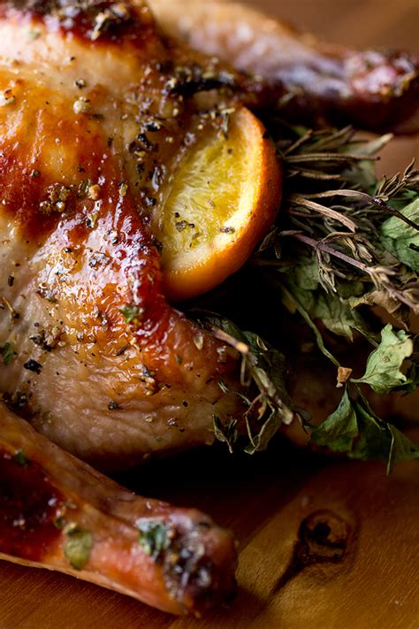 Let the hens rest 10 minutes before carving. Citrus and Herb Stuffed Cornish Game Hens with Orange ...