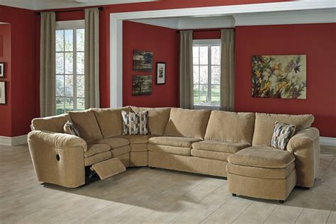 Decorating Fill Your Living Room With Elegant Ashley Furniture With Ashley Corduroy Sectional Sofas 