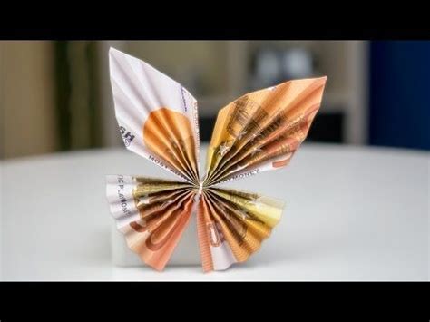 Anleitung zum nachbasteln | geschenke.de. Geldscheine falten Schmetterling - Geldgeschenke basteln ...