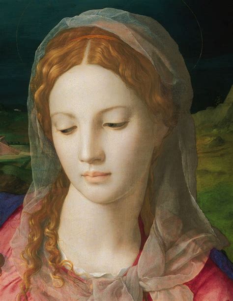 Madonna Detail Agnolo Bronzino Florentine Mannerism Late Renaissance Renaissance