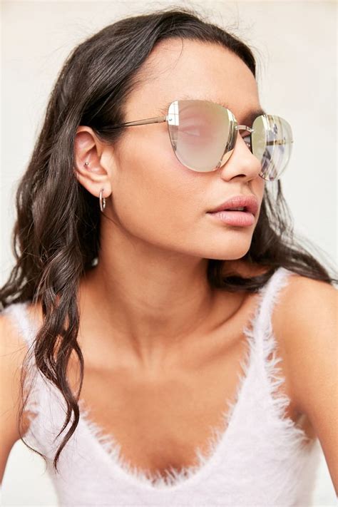 Rimless Cat Eye Sunglasses Urban Outfitters