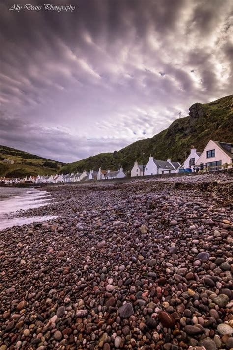 Pennan Village Pebbled Beach Aberdeenshire Coast Scotland Scotland