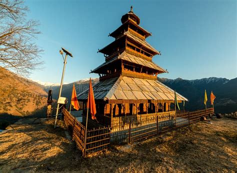 Kullu Himachal Pradesh India December 07 2018 Manu Rishi Temple