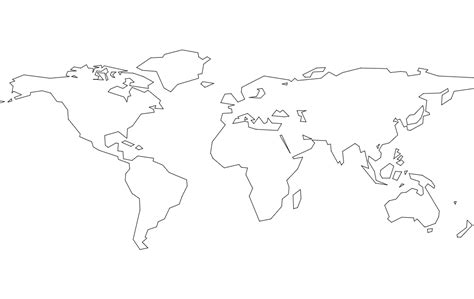 World Continents Dxf File Free Download