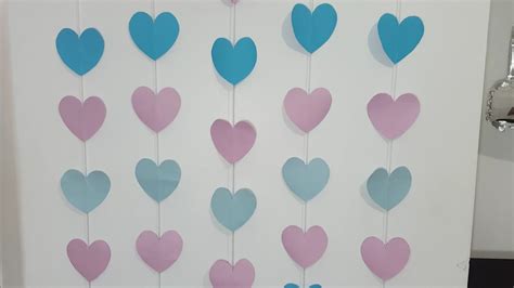 Diy Cortina De Corazones Con Papel Kathe Rodriguez Youtube