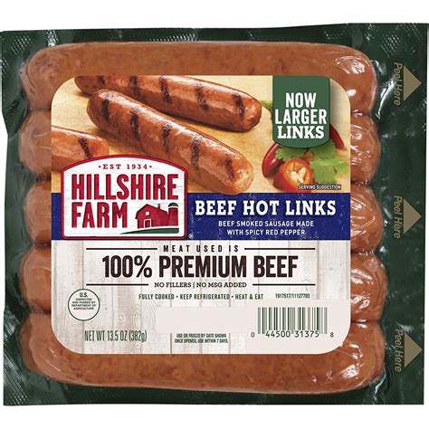 Review Hillshire Farm Hot Beef Smoked Sausage Links 5 Count