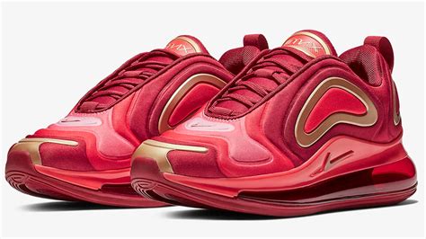 Nikes Air Max 720 Goes Regal In Red And Gold The Sole Womens