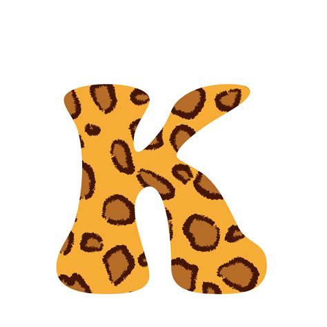 Leopard Print Alphabets And Number 10884085 Png