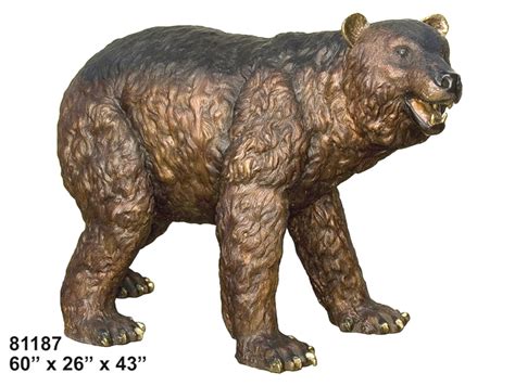 Brown Bear Bronze Statue At Last Years Price
